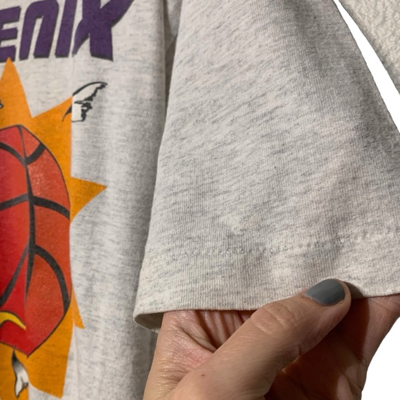 VINTAGE | 90s Nutmeg Single Stitch Phoenix Suns Graphic Tee‎ - Picture 3 of 14